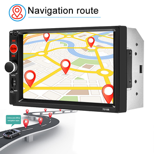 Monitor de vídeo do carro 7010 original, 800*480 hd, mp5 player, tv, descanso para cabeça, navegação android, amplificador de carro