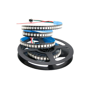 WS2812B RGB Flexible esnek LED piksel şerit 16.4FT 60 piksel/m 300 piksel bireysel adresli 5m 12V IP20/IP68 ışık zinciri - Product Image 3