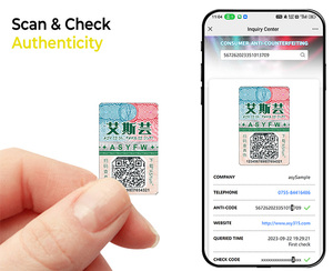 Benutzer definierte einzigartige QR-Code-Aufkleber Fälschung sichere Sicherheits aufkleber mit dynamischem QR-Code-Etikett - Product Image 3
