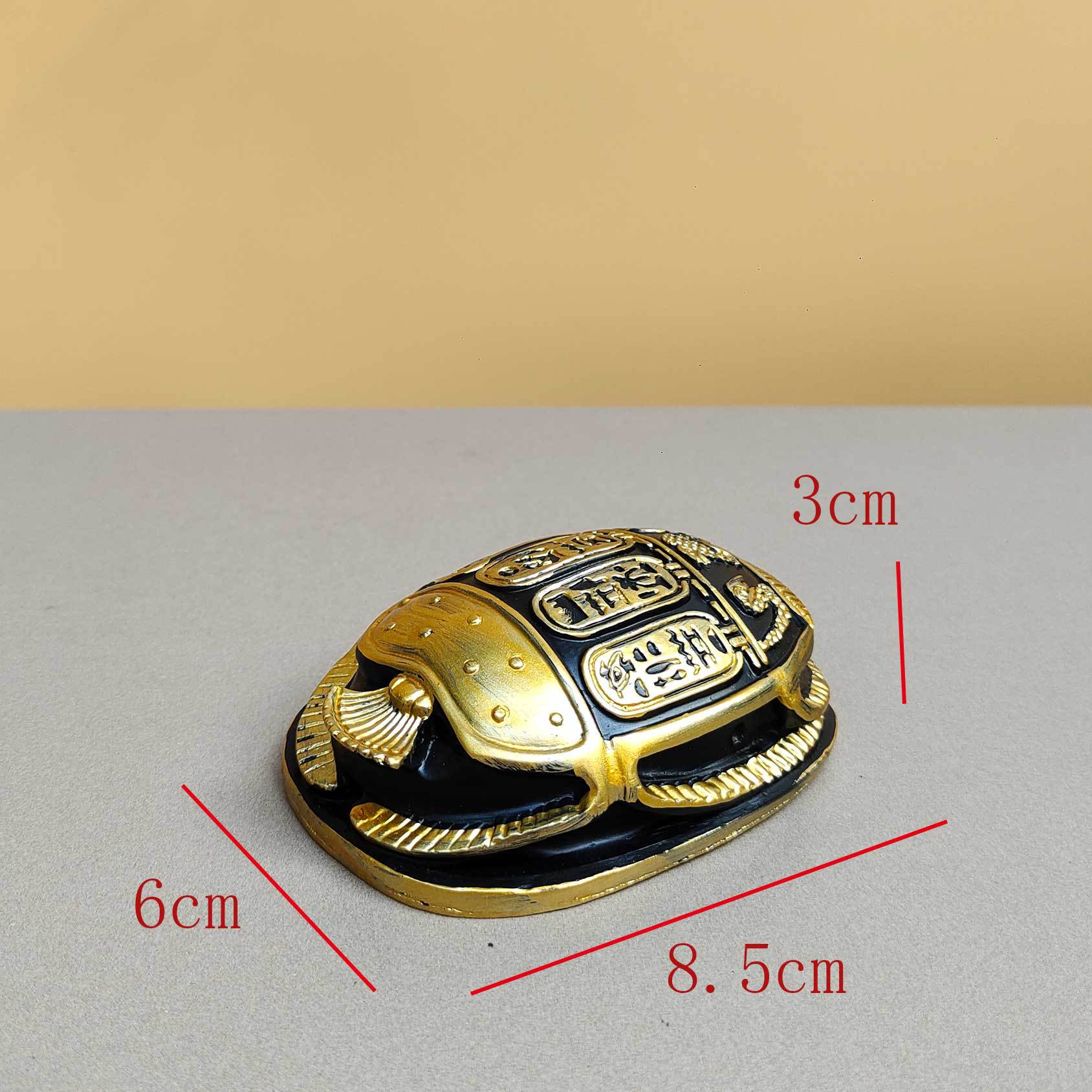 8cm scarab gold