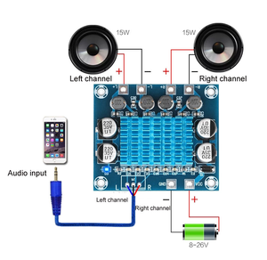 TPA3110 modülü HiFi ses amplifikatörü kurulu XH-A232 30W + 30W 2.0 kanal D sınıfı dijital Stereo amplifikatör 8-26V 3A PCBA için - Product Image 3