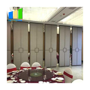 Khách sạn tùy chỉnh kết thúc tạm thời di động Divider khung nhôm trượt gấp Gỗ Acoustic di chuyển tường phân vùng - Product Image 1