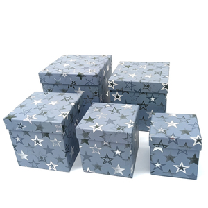 Caja de embalaje de regalo portátil, conjunto de cajas de regalo con anidadas cuadradas multicolor para cumpleaños, boda, San Valentín, Extra grande - Product Image 2
