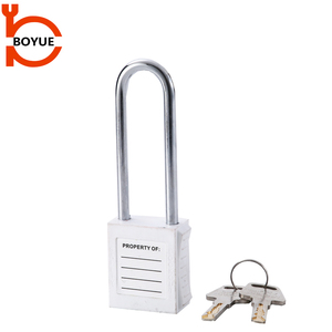 Boyue Tùy Chỉnh Quản Lý Khóa Thép Còng Dưới Gia Cố Nylon Ổ Khóa An Toàn Với Key Bền Chống Trộm Tính Năng - Product Image 4