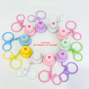 Biểu tượng tùy chỉnh bàn phím Keychain Keycap giảm căng thẳng Móc Chìa Khóa chuyển đổi Keychain bàn phím nút Keycaps Keychains Fidget Clicker - Product Image 1