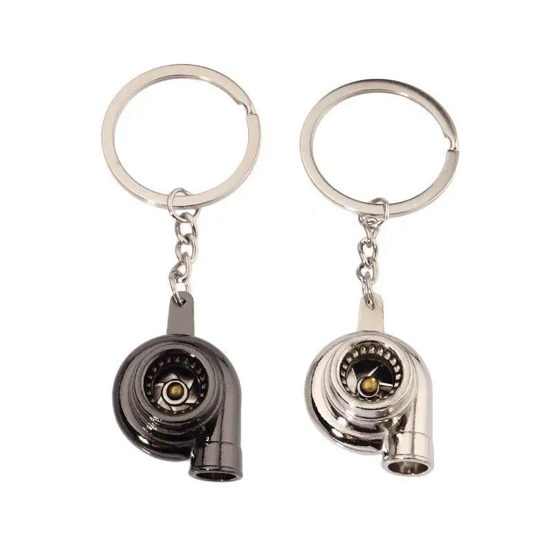 2021 Wholesale Metal 3D Car Turbo Keychain Promotion Gift Keychains Fashion Key Chain for men