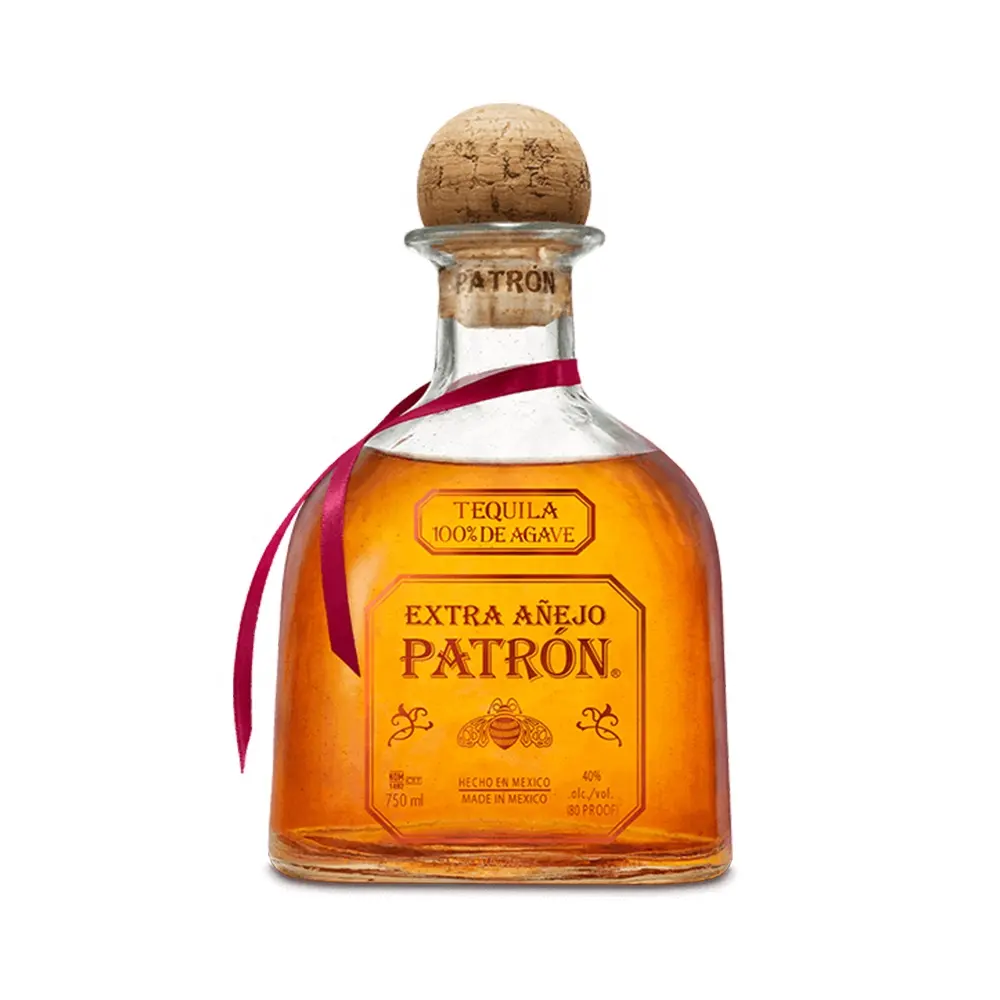 Directo de fábrica personalizado 500ml 700ml 750ml botellas de vidrio con corcho para whisky Vodka Tequila Spirit con corcho