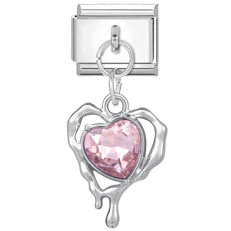 YWXH-31 - Fond en acier - Amour diamant rose