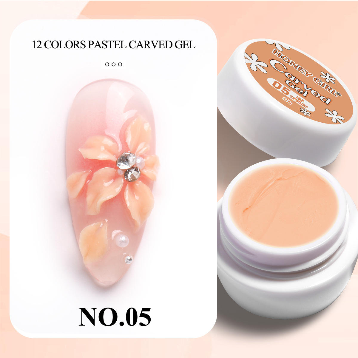 Colle à sculpter les fleurs printanières 05