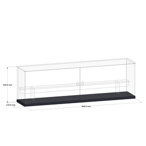 Tùy Chỉnh Hiện Đại Tối Giản Stackable Trong Suốt <span class=keywords><strong>Acrylic</strong></span> Đồ Chơi Hình Bảo Vệ Hiển Thị Trường Hợp Rack Với LED Ánh Sáng - Product Image 6