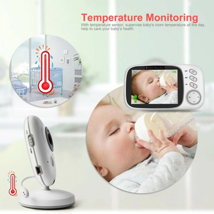 Monitor de bebé con cámara para visión nocturna y Sensor de temperatura, batería de alta capacidad y pantalla de temperatura ambiente, 3,2 CC602 - Product Image 6