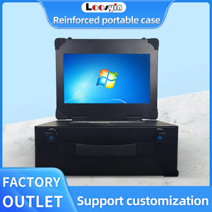 Estación de trabajo de computadora portátil de uso industrial Pantalla integrada y servidor de teclado Soporte de chasis OEM ODM - Product Image 2
