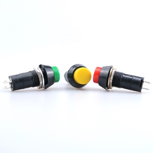PBS-11A circolare autobloccante PBS-11B autoripristinante interruttore a pulsante interruttore foro 12MM rosso giallo verde blu bianco e nero - Product Image 6