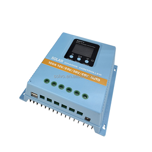 PWM 60A 80A 100A контроллер солнечной батареи 12V/24V36V/48V Автоматическая идентификация контроллер зарядки аккумулятора - Product Image 1