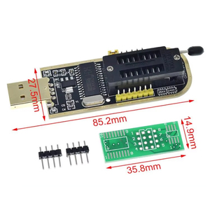 CH341 24 serie 25 EEPROM Flash BIOS USB programmatore modulo SOIC8 SOP8 Test Clip per EEPROM 93CXX / 25CXX / 24CXX KIT DIY - Product Image 2