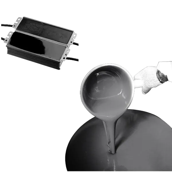 Silicone elettronico a due componenti nero/grigio/trasparente per sigillante RTV 2 adesivo per colla siliconica