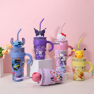 Hot Bán Phim Hoạt Hình Phim Hoạt Hình Mô Hình Xử Lý Phích Cốc Thép Không Gỉ Chân Không Xách Tay Giá Trị Cao Xử Lý Cốc Nước - Product Image 1