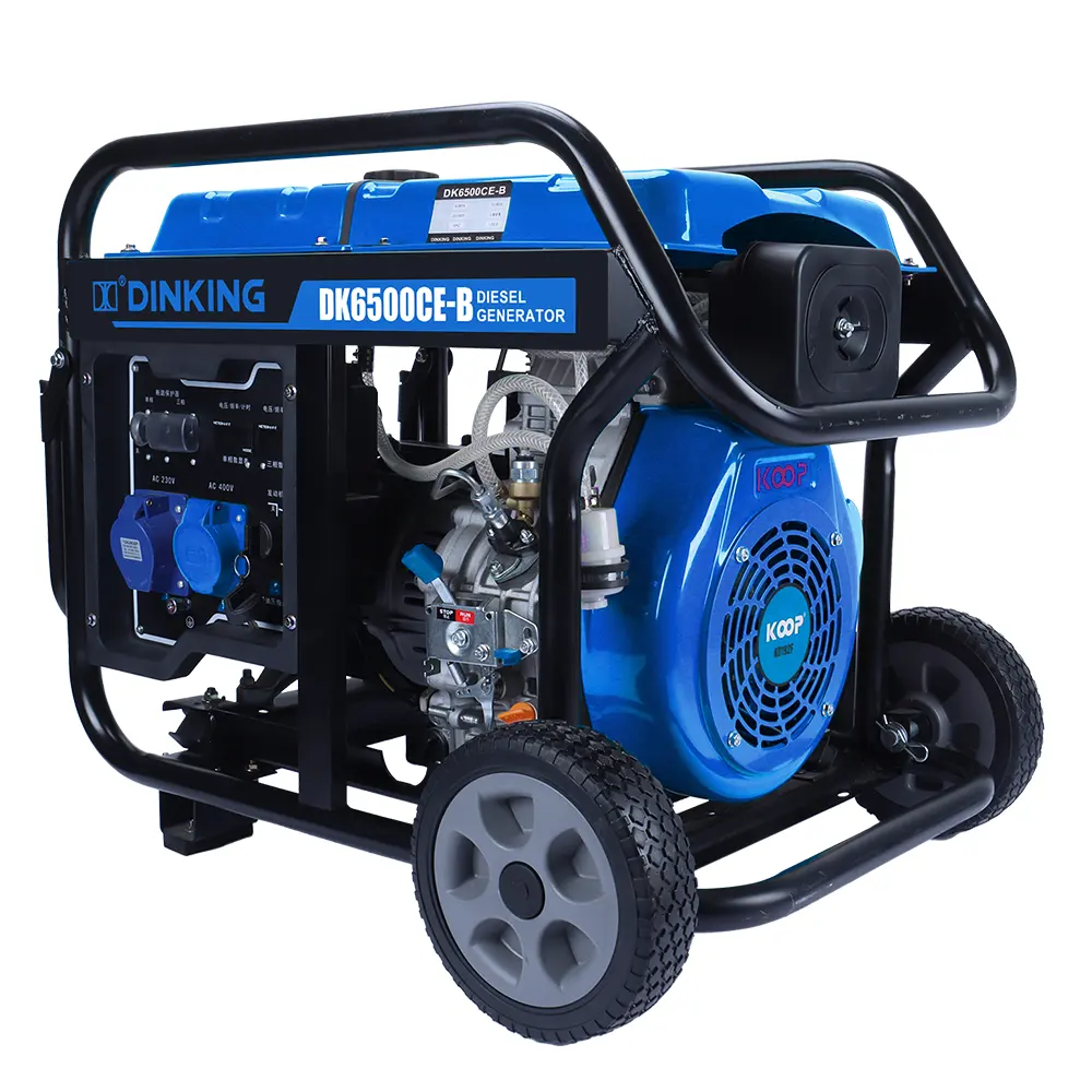 Dinking Portable Generator 5KW 320V Generadores de motor diésel para uso doméstico Fuente de alimentación Arranque eléctrico,