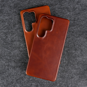 सैमसंग 25 अल्ट्रा केस के लिए हस्तनिर्मित पूर्ण अनाज चमड़े का मामला लक्जरी स्लिम प्रीमियम फोन कवर - Product Image 2