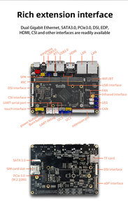 Customize YY3568 RockChip RK3568 SBC DualGigabit <strong>Ethernet</strong> Expandable SATA SSD Supports Android 11 Debian10 Development Board - Product Image 2