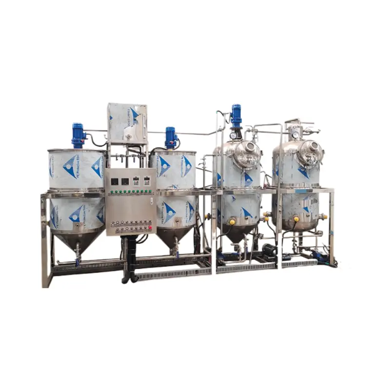 Equipamento comercial de refino para fabricação de óleo comestível de soja e processo de extração de solvente de óleo de soja