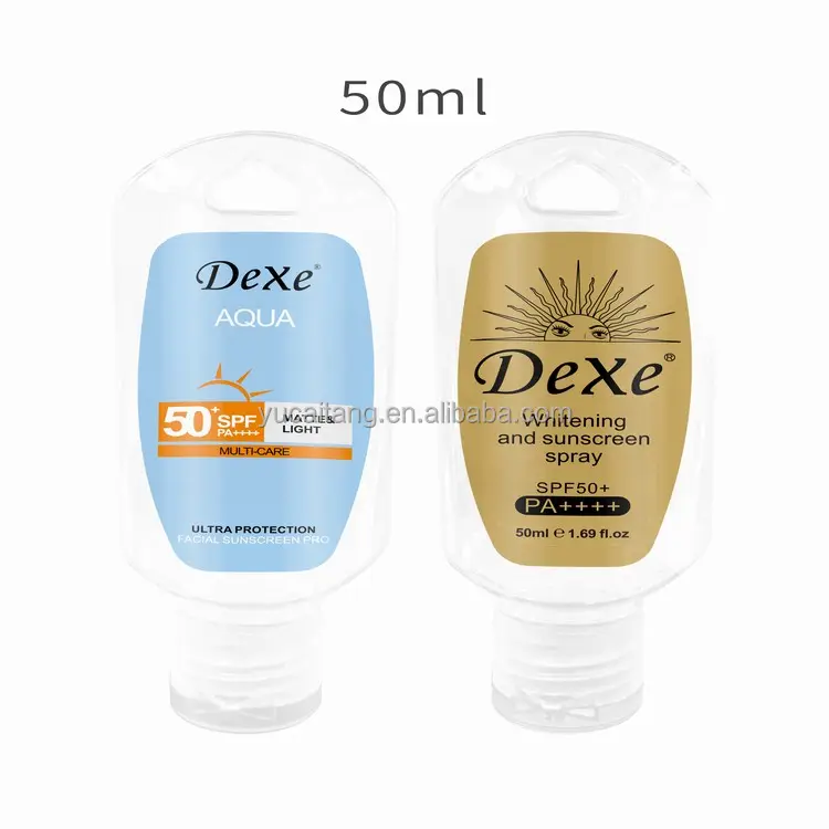 Dexe Private label face skin care long-lasting UV Protection sunscreen lotion natural organic whitening sunscreen cream