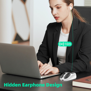 2024 einzigartiges Design Bluetooth Maus mit Bluetooth-Kopfhörer niedlicher Mini-Laptop Computer 8D wiederaufladbare kabellose Maus - Product Image 4