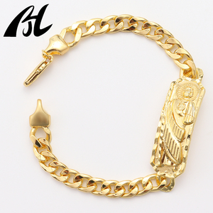 Miễn phí Mẫu 14k 18K mạ vàng Oro laminado Tôn Giáo san judas Bangle Vòng đeo tay cho nam giới phụ nữ chủ yếu là thời trang mặt dây chuyền quyến rũ - Product Image 4