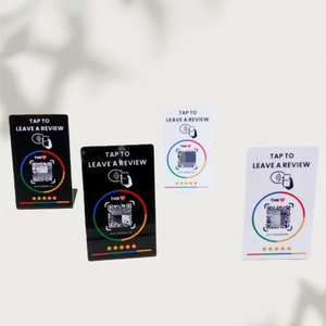 Google xã hội phương tiện truyền thông đánh giá thẻ không thấm nước Acrylic NFC mã tùy chỉnh không tiếp xúc nhận dạng thẻ với NFC chip - Product Image 4