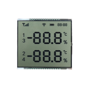 Pantalla LCD personalizada Pantalla LCD redonda con control táctil personalizado Pantalla LCD de 7 segmentos para temperatura y humedad