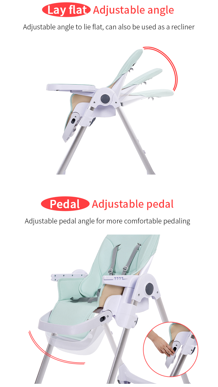 Factory wholesale good quality high chair baby feeding cheap price carbon steel frame baby high chair for baby 2-5 years old