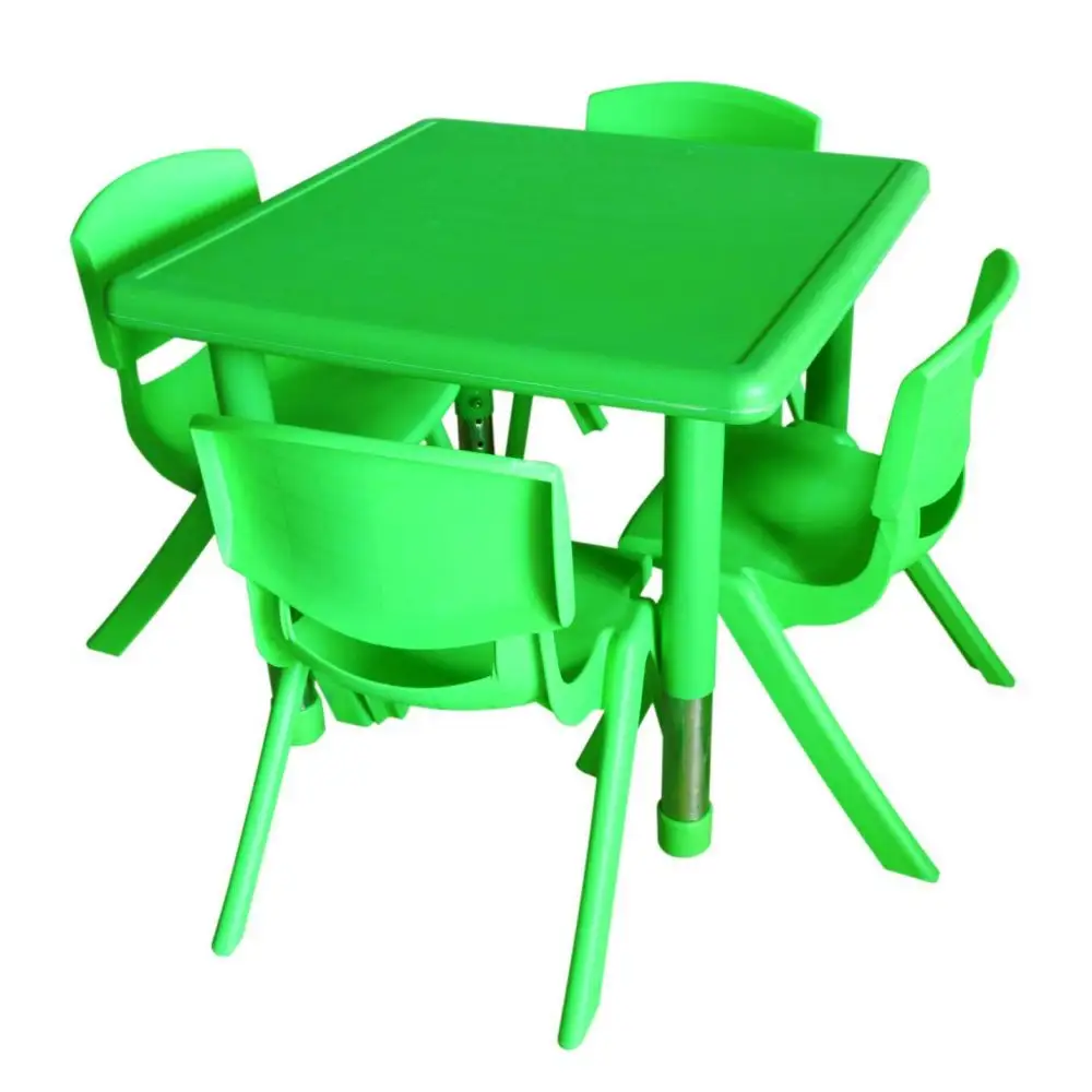 Mesa de estudio y silla para niños, equipo de guardería, guardería, Plástico