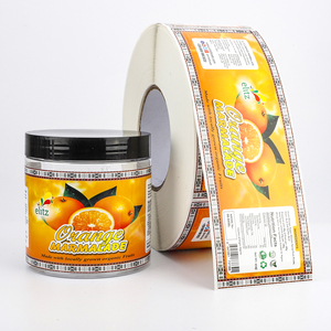 Kustom tahan air minuman perekat botol kaca madu produk Logo kode QR kemasan stiker Label untuk kaleng makanan Jar - Product Image 1