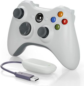 Xbox360コンソール用の2.4Gレシーバージョイスティックとゲームコントローラーを備えたXbox360ワイヤレスゲームパッド - Product Image 2