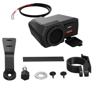 <strong>One</strong> to Three Motorcycle <strong>Charger</strong> Voltage and Temperature Digital Display Dual USB Mobile Phone <strong>Charger</strong> PD <strong>Charger</strong> for Motorcycle - Product Image 6