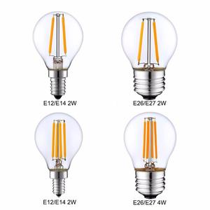 G45 2W 4W Filament <strong>LED</strong> Globe Bulb for 40w Equivalent DC12V <strong>24V</strong> AC85-265 <strong>B22</strong> Filament <strong>LED</strong> Bulbs - Product Image 1