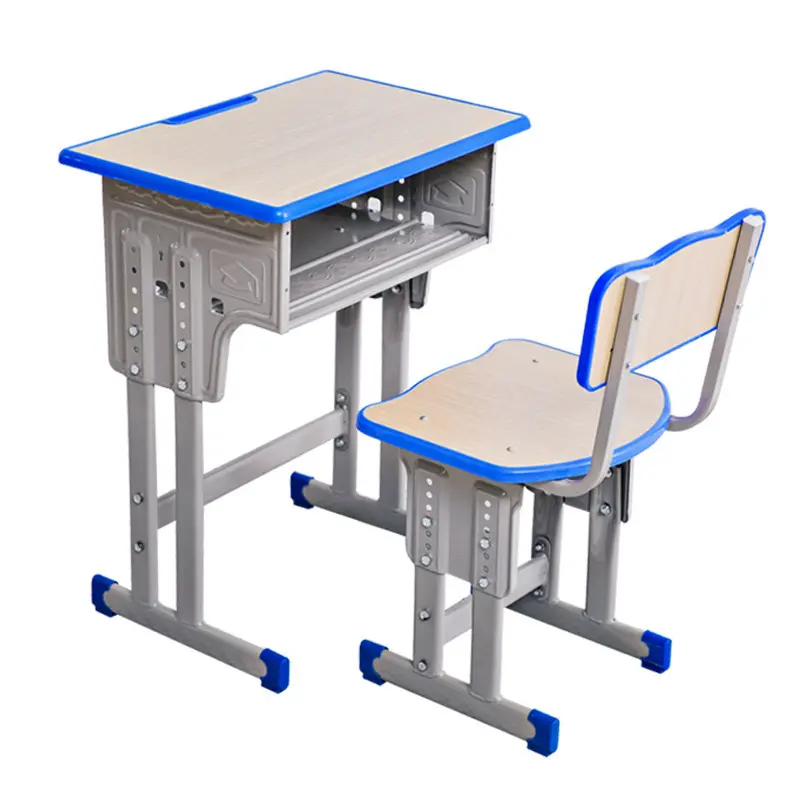 מחקר שולחן וכיסא עבור תלמיד מתכוונן בכיתה אחת סט כיסא