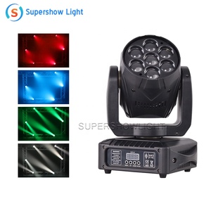 ไฟเวทีเคลื่อนไหวหัว LED 7x12W Supershow หัวเคลื่อนที่ DMX 15ลำแสงล้างขนาดเล็ก7X15W - Product Image 5