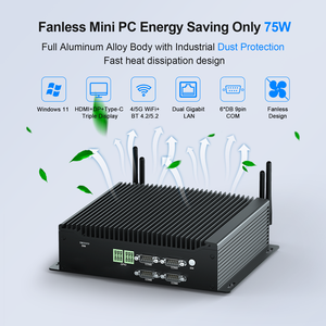 HYSTOU Factory Desktop Computer Intel Core I5 10310U Dual DDR4 <strong>GPIO</strong> 6 COM Triple Display Industrial Fanless Mini PC - Product Image 5
