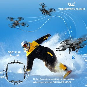 Radyo kontrol WiFi FPV büyük Drone ile HD kamera, ses kontrolü, hareket kontrolü RC dört pervaneli helikopter çocuklar için irtifa tutun - Product Image 3