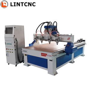 Máquina de carpintería con enrutador Cnc 3D, cabezales múltiples, cilindro de 4 ejes, enrutador Cnc de madera 1325 1530, máquina de corte Cnc de madera con husillos múltiples - Product Image 1