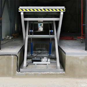Nueva plataforma hidráulica de 8 toneladas, nivelador de muelle de tijera, plataforma de elevación de descarga de carga eléctrica automática, elevador de carga, rampas de muelle