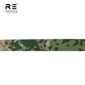 M19 NFP-Multi <strong>Netherlands</strong> Fractal Pattern Camouflage Printed Polyester Webbing Tape 25mm Size for Tactical <strong>Bag</strong> and Backpack