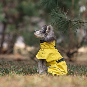 Fashionable Summer &amp; <strong>Spring</strong> Polyester Dog Raincoat Waterproof Reflective Pet Apparel for Outdoor Use - Product Image 5