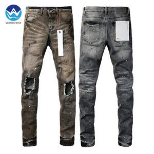 Nieuwkomers Hoogwaardige Duurzame Broek Katoenen Straight <span class=keywords><strong>Tag</strong></span> High Street Heren Jeans