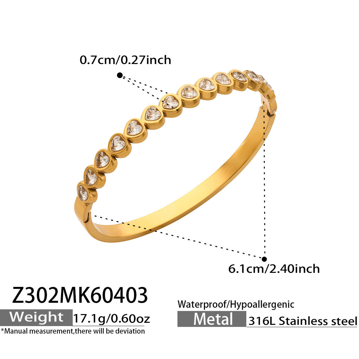 Nuovo Bracciale Geometrico alla Moda