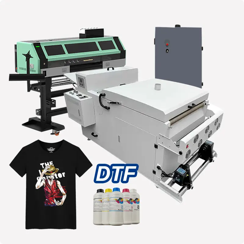 Qingyi imprimante de t-shirt DTF bon marché imprimante de film PET 12 pouces/24 pouces imprimante DTF à jet d'encre à double tête XP600 à vendre