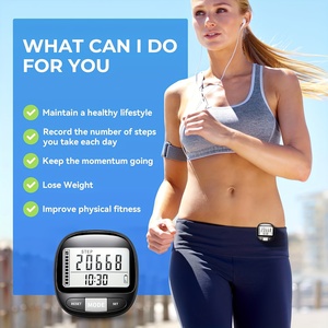 Xe đạp chu kỳ máy tính Xe Đạp Đồng hồ tốc độ 3D cảm biến bước truy cập Đi bộ Chạy 3D đơn giản Pedometer Bước truy cập - Product Image 4