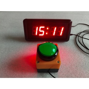 10秒LEDデジタルボタンタイマーカウントダウン時計ストップウォッチリモートコントロールクロノメータースクールラッシュ回答コンペティションゲーム用 - Product Image 1