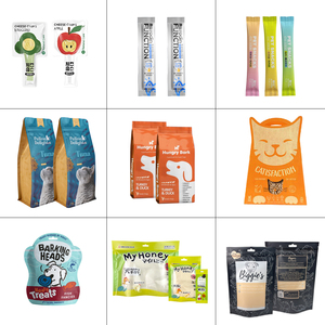 Đứng lên túi với degassing van ánh sáng-proof Ziplock dây kéo con dấu Composite Pet khô kibble đáy phẳng mèo bao bì thực phẩm Túi - Product Image 6